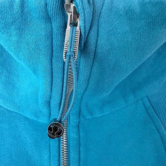 Lululemon Scuba Oversized Funnel Neck Half Zip M/L Oceanic Blue Pre-Owned - Picture 4 of 12